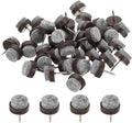 PATIKIL 17 mm Nail-on Felt Pads, 72 Pcs Round Felt Furniture Sliders Pads Heavy Duty Floor Protectors for Wooden Chair Sofa Cabinet Table Leg Feet Hardwood Floors, Brown by PATIKIL