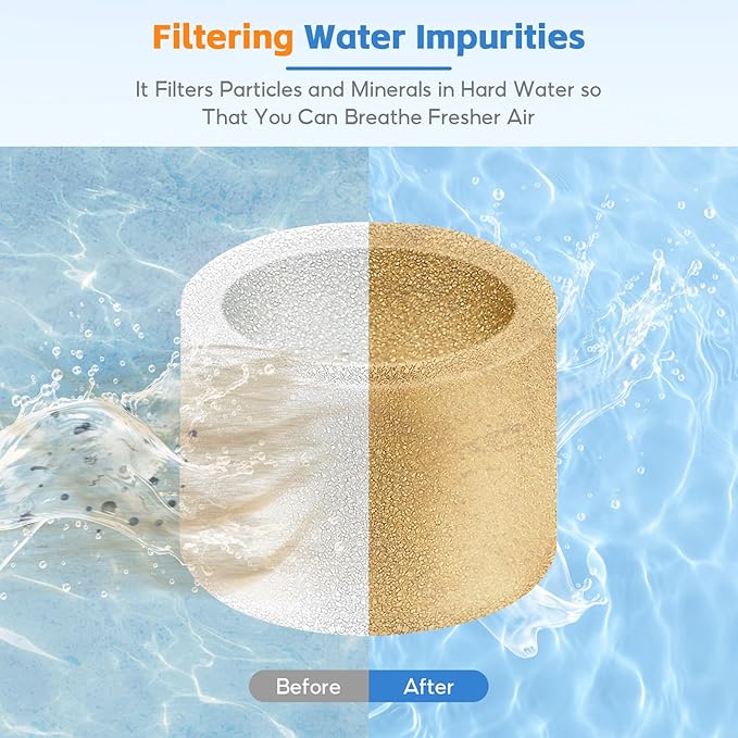30-Pack Top Fill Humidifier Replacement Filters for Classic160, Dual150, Dual200S, Classic300(S), LV600S, OasisMist450S, Superior6000S, Clean Particles Improve Humidification Efficiency - Image 3