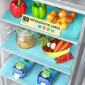 Refrigerator Liners for Shelves by Linda’s Essentials - Easy to Clean Fridge Liner with Spill Protection Fridge Shelf Liners & Drawer Liner, Nonslip BPA-Free Refrigerator Mats (Blue Roll) by LindasEssentials