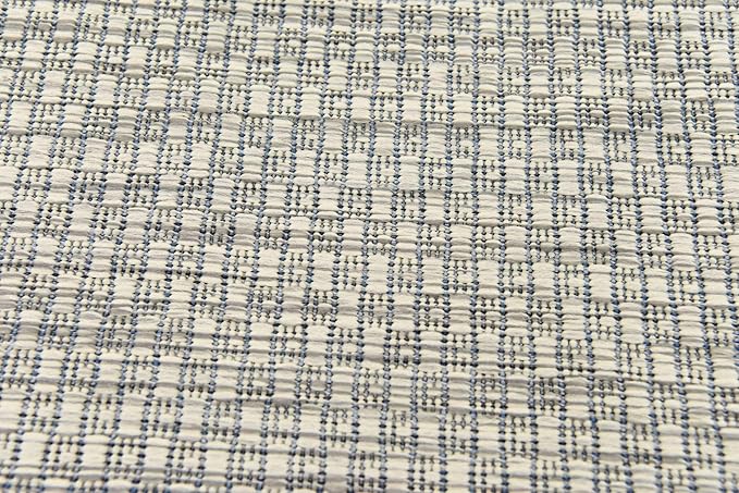 Unique Loom Collection Casual Transitional Solid Heathered Indoor/Outdoor Flatweave Area Rug (2' x 6' 1" Runner, Light Gray/Ivory) - Image 10