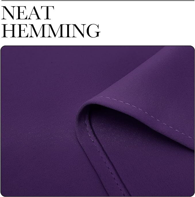 NICETOWN Blackout Curtains for Living Curtains, Royal Purple, 2 Panels, 29 by 30, Room Darkening Window Curtain Panels, Easy-Care Solid Thermal Insulated Draperies/Drapes for Daughter Room - Image 6