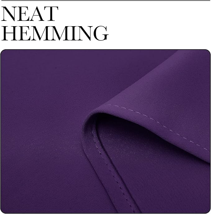 NICETOWN Blackout Window Curtain Short, 55W x 68L, Sold Individually, Royal Purple Color, Home Fashion Thermal Insulated Room Darkening Drapery for Bedroom - Image 7