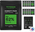 VIVOSUN 62% RH Two-Way Humidity Control Packs, Size 4 g, 10 Packs for Storing 1/2 oz, Moisture Balancer with RH Indicator Card for Food & Herb Storage by VIVOSUN
