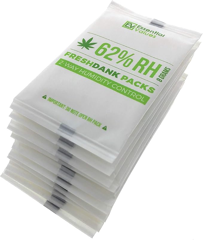 Essential Values Humidity Packs (10 Pack / 8 Grams) - 62-Percent RH FreshDank - 2-Way Control That Keeps Your Product Fresher for Longer - Image 3