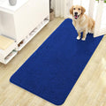 OLANLY Dog Door Mat for Muddy Paws 47x24, Absorbs Moisture and Dirt, Absorbent Non-Slip Washable Doormat, Quick Dry Chenille Mud Mat for Dogs, Entry Indoor Entryway Carpet for Inside Floor, Royal Blue by OLANLY