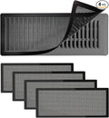 4 PCS Magnetic Vent Covers -5"x11" Magnetic Air Vent Screen - for Floor/Wall/Ceiling Registers - Easy Install, Secure Fit - Durable(Fits Registers 5"to 6" Width x 11" to12.5"Length) by Unknown