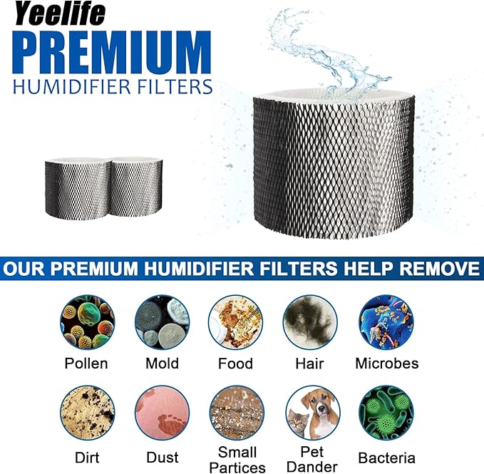 HWF75 Humidifier Filter Replacements for Holmes HWF75CS, HWF75PDQ-U, Filter D, Sunbeam Cool Mist Humidifier Filter SCM3501, SCM3502, SCM3656, SCM3657, SCM3609P (2pack) - Image 4