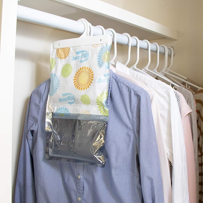 DampRid Hanging Bag, Moisture Absorber, Pack of 3 (16 oz. ea.), 3 Pack, Blue - Image 7
