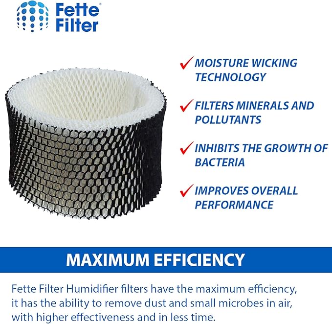 Fette Filter - Humidifier Filter Compatible with Holmes HWF62 & HWF62CS, Filter A (Pack of 6) - Image 3