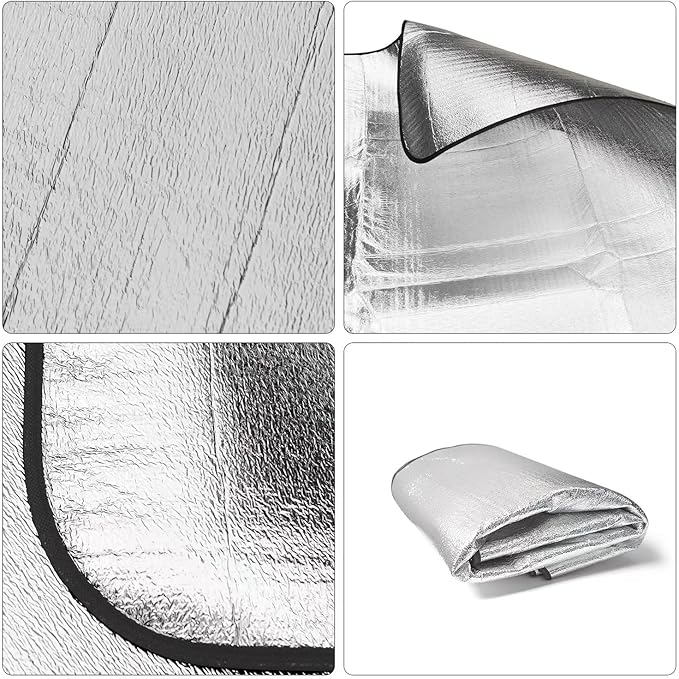 Wind Tour Outdoor Double-Sided Moisture-Proof Aluminum Foil Foam Pad Waterproof and Insulating Foil Mat Picnic Mat Camping Mat for Beach Tent and Camping - Image 5
