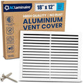 18x12 Inch (Duct Opening) Air Return Vent Cover Decorative – Premium Aluminum AC Vent Cover for Ceiling & Wall, Rustproof Grille, Ideal for Home HVAC Grille, Durable & Easy to Install by ACLAMINAIRE by LAMINAIRE