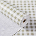 Shelf Liner for Kitchen Cabinets 12" x 240" Non-Adhesive Non-Slip Drawer Liners for Dresser, Waterproof Washable Paper, Durable Protector Mat for Pantry Shelves Cupboards, Green Plaid by MIAONET