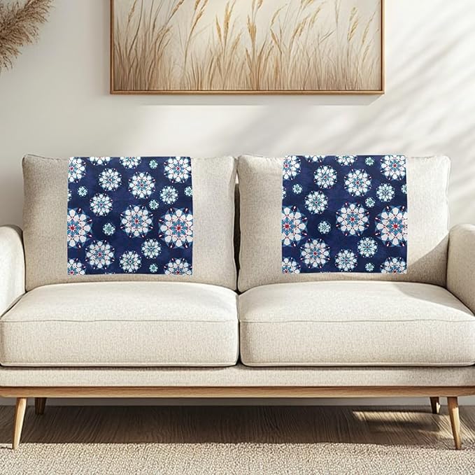 Mandala Recliner Headrest Protector Washable Sofa Protective Cover Wear Resistant Couch Headrest Covers Non-Slip Slipcover for Chair Sofa Couch Fashion Loveseat Decorations - Image 3