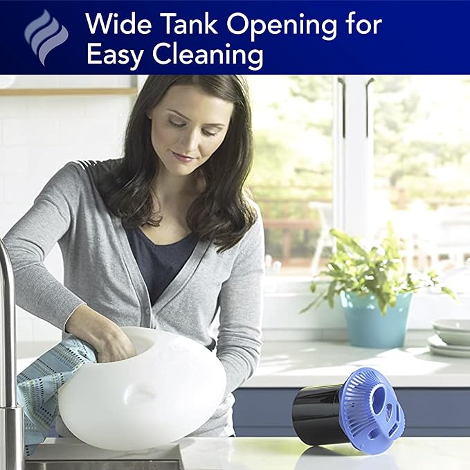 Vicks Warm Steam Vaporizer & Humidifier 1.5 Gallon Tank for Small and Medium Rooms, Night Light, Works with VapoPads and VapoSteam - Image 5