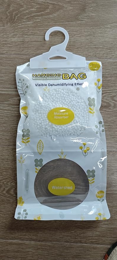 Vacplus Moisture Absorbers Packets, Fragrance Free 5 Pack, Humidity Packs, Dessicant Packets, Hanging Closet Dehumidifier Bags, Odor Eliminator for Bathroom 9.8OZ - Image 9