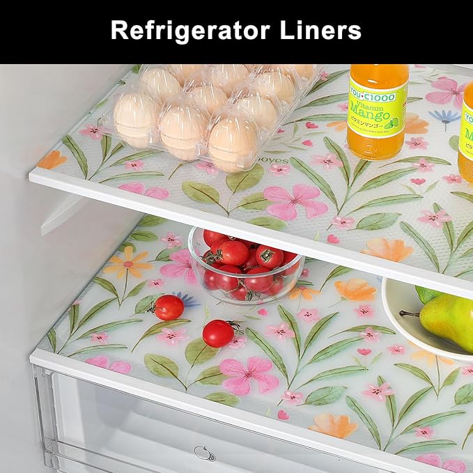 Cooyes Shelf Liner – Premium Non-Adhesive Cabinet & Drawer Liner for Kitchen – Waterproof Shelf Paper with Modern Pattern – Durable EVA Cabinet Mat – Easy to Cut （17.5" W x 197" L） - Image 9
