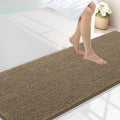 Smiry Luxury Chenille Bathroom Rugs 70x24, Extra Soft and Absorbent Shaggy Bath Mat, Machine Washable, Non-Slip Plush Carpet Runner for Tub, Shower, and Floor, Home Decor Accessories, Camel by Smiry