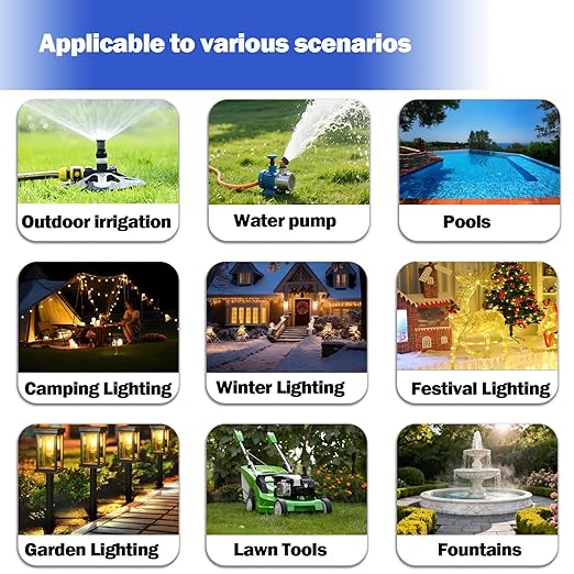 Small Outdoor Electrical Box,Waterproof Extension Cord Cover(Inner 7.3 * 5.1 * 1.6 inch) Weatherproof Connection Box w/4 Cable Entry Protect for Plug,Connector,Festive Light (1 PCS, Black) - Image 7