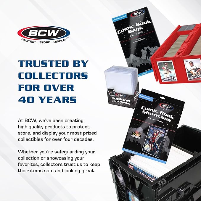 BCW Collectible Card Bin (4-Pack, Blue) | Holds 3200 Cards Each | Includes 4 Dividers Per Bin | Storage for Pokémon, MTG & Sports Cards - Image 6