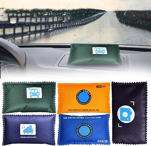 100g Desiccant Bag, Closet Dehumidifier Bags, Silica Gel Desiccant Moisture Absorbers, Wardrobe Car Interior Home Office Kitchen Bathroom Bedroom, Moisture Odor Control Durable Reusable (DD) by Unknown