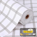 Shelf Liner for Kitchen Cabinets Non Adhesive Drawer Liner Non-Slip Thickened Shelf Liner Paper Strong Easy to Clean for Tool Box Refrigerator with Knife and Tape Measure, White Square, 11.8 x 118 in by Oneoftheworld