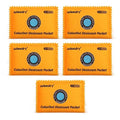 wisedry 100g [5 Packs] Reusable Desiccant Packs for Storage, Rechargeable Color Indicating Silica Gel Desiccant Packets, Moisture Absorbers for Storage Bins, Suitcase, Safe, 3D Filaments, Electronics by wisedry
