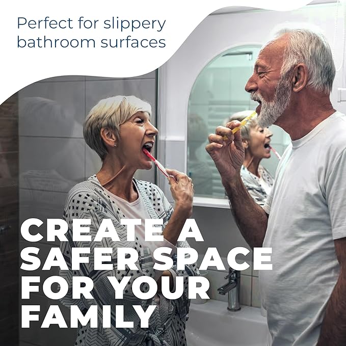 Anti-Slip Shower Stickers - Help Reduce Slipping in Bathtub & Shower, Clear Non-Slip Bath Strips, Strong Adhesive Bathtub Appliques Suitable for Homes with Kids, Adults & Seniors - 24 Pcs - Homergy - Image 5