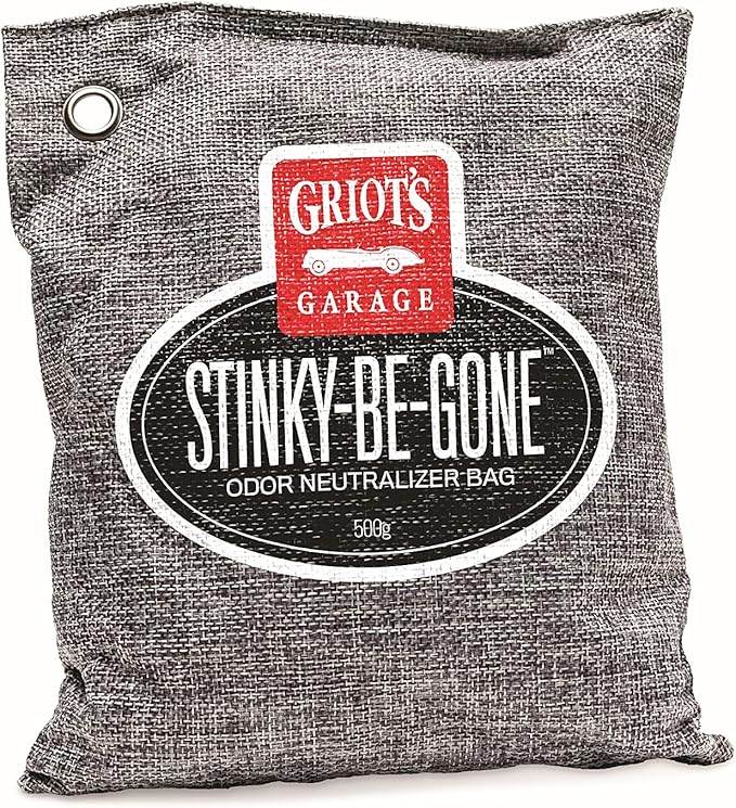 Griot's Garage Stinky-Be-Gone Odor Neutralizing Bag, Deodrizer and Moisture Absorber for Cars, Closets, Garages, or Cabinets, Reusable, 500g by GriotsGarage