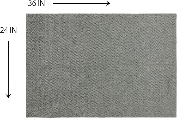 Mohawk Home Litter Box Moisture Barrier Mat Utility Solid Gray 2' X 3' Other Perfect for Kitchen, Living Room, Kids Room, Dining Room, Hallway, Office, Garage, Entryway, Bathroom, Laundry Room - Image 4