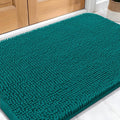 OLANLY Dog Door Mat for Muddy Paws 32x20, Absorbs Moisture and Dirt, Absorbent Non-Slip Washable Doormat, Quick Dry Chenille Mud Mat for Dogs, Entry Indoor Entryway Carpet for Inside Floor, Lake Blue by OLANLY