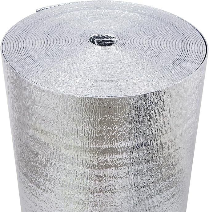 SmartSHIELD -1.5mm 48" x100ft Reflective Insulation roll 400 Sq. Ft., Foam Core Radiant Barrier, Thermal Insulation Shield - Commercial Grade - Foil / Foil - Image 3