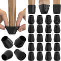 24PCS Extra Small Silicone Chair Leg Floor Protectors for Hardwood Floors, Thicken Rubber Chair Leg Cap Covers, Non Slip Furniture Leg Pads to Protect Wood Tile Floors from Scratches and Reduce Noise by Violibar