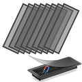 8pcs Floor Vent Covers,4"x12" Magnetic Vent Covers Mesh Screen Air Vent Filter, Hon&Guan Floor Register Vent Covers for Home Floor/Wall/Ceiling Catch Debris Hair Dust by HonGuan