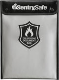 SentrySafe Fire and Water Resistant Portable Bag with Zipper for Money or Document Storage, FBWLZ0SSC by SentrySafe