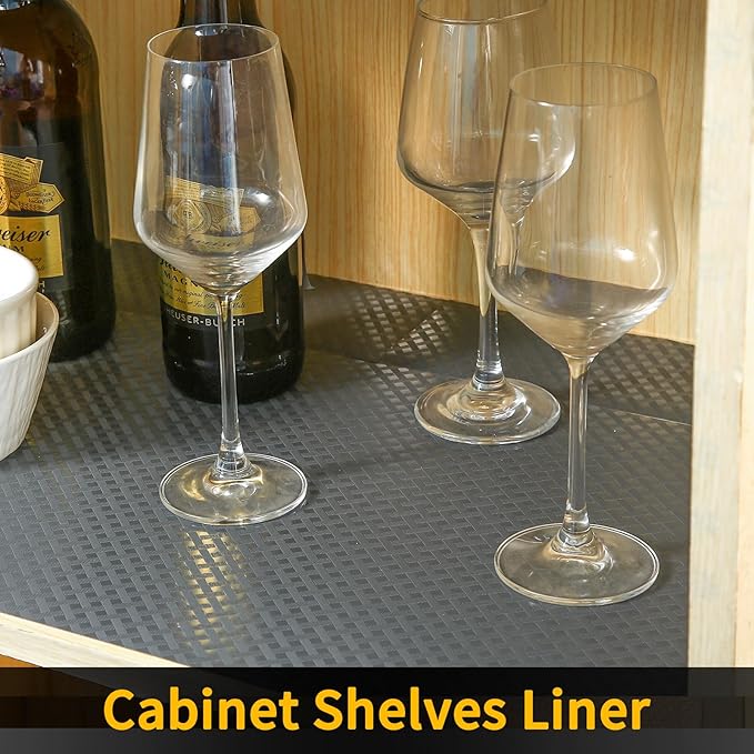 iwtmm Shelf Drawers Liners for Kitchen Cabinets Non-Slip, Washable, Oil-Proof Drawer Liners, EVA Waterproof Non-Adhesive Cabinet Liners for Kitchen, Pantry, Bathroom - Image 4