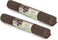SteadMax Shelf Liner, 15 inches x 6 feet Total, Non-Slip Ultra-Grip Mats for Kitchen or Bathroom Shelves, Cabinets, Pantry, Non-Adhesive Drawer Liner, Durable, Strong, Brown (2 Pack) by Steadmax