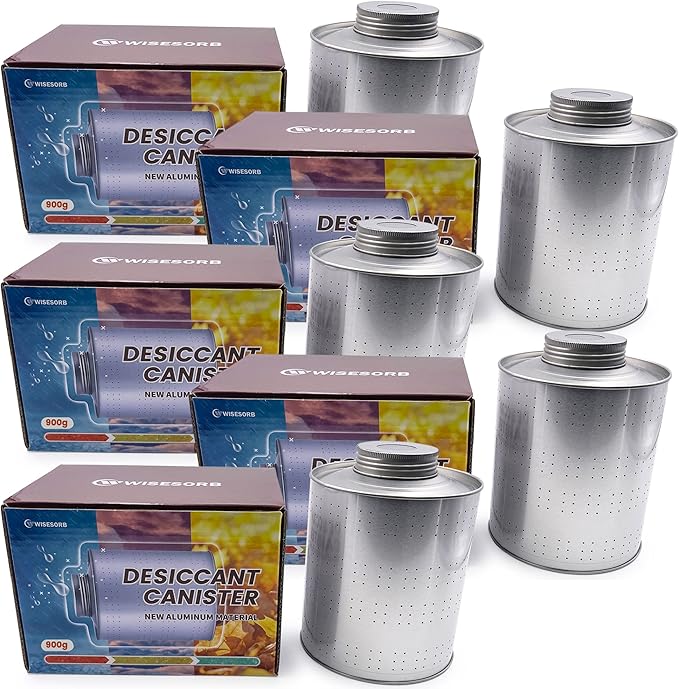 900 Gram 5 Pack Dehumidifiers for Home, Rechargeable Gun Safe Dehumidifier, Gun Safe Accessories 2 LBS Dehumidifier for Basement, Closet, Garage, Safe, Car, Moisture Absorbers Desiccants by Wisesorb
