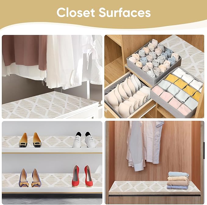 Drawer and Shelf Liner for Kitchen Cabinet, Cupboard, Desks, Pantry, Tool Box Waterproof Non Adhesive Non-Slip Easy to Clean 16in X 240in - Image 9