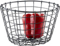 G.E.T. Round Heavy-Duty Iron Wire Utility Storage Basket for Pantry, Storage and More, 8" x 5" by Unknown