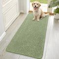 OLANLY Dog Door Mat for Muddy Paws 70x32, Absorbs Moisture and Dirt, Absorbent Non-Slip Washable Doormat, Quick Dry Chenille Mud Mat for Dogs, Entry Indoor Entryway Carpet for Inside Floor, Sage Green by OLANLY