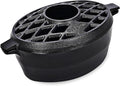 G Good Gain Wood Stove Steamer,Fireplace Humidifier,Cast Iron Humidifier for Stove, Matte Black Finish, Rust Resistant, Lattice Top, 2.5 Quart Capacity,Wood Burning Stove Indoor Decorative by GGOODGAIN
