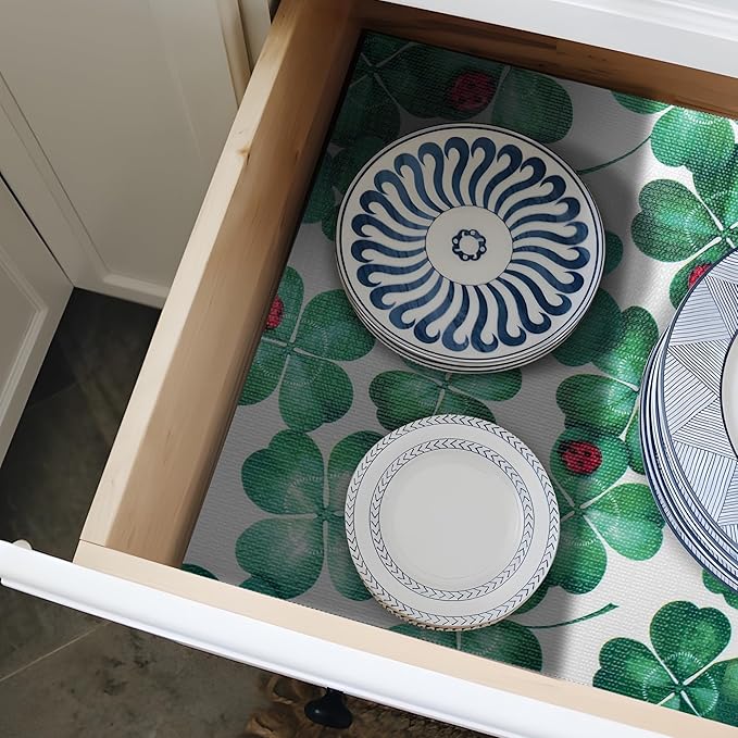 12" W x 60" L Floral Drawer and Shelf Liner for Cabinets, Non-Adhesive Strong Grip Non-Slip Flower Shelf Cabinet Kitchen Shelf Liners for Kitchen Cabinets - Image 6