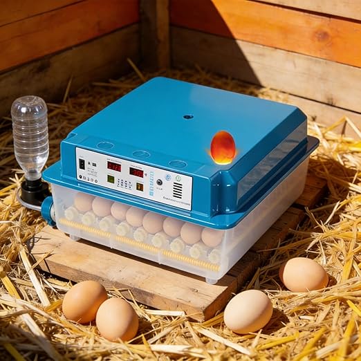 64 Egg Incubators for Hatching Eggs, with Auto Turner & Humidity Control, Automatic Egg Turning Rotates 360 Degrees, Visual Control Panel, Hatchable Duck/Goose/Bird Eggs for Home, Farm, Classroom by Unknown