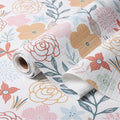 Simple Non-Slip Shelf Liner, 16IN x 10FT Non-Adhesive and Strong Non-Slip Floral Shelf Cabinet Drawer Liners for Kitchen, Waterproof Cupboard Liners,Easy to Clean,White and Colorful by Amiitay