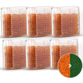 Silica Gel Canister, 45 Gram 6 Packs Hard Plastic Silica Gel Desiccant Canister (Orange to Dark Green), Reusable Gun Safe Dehumidifier Moisture Absorber with Nonwoven Zip Lock Storage Bags by Wisesorb