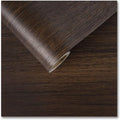CRE8TIVE Dark Brown Wood Peel and Stick Wallpaper Textured Faux Wood Grain Contact Paper for Walls Cabinets Vinyl Self Adhesive Removable Brown Wallpaper for Bathroom Countertops Table Top 12"x354" by CRE8TIVE