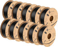 Polymaker Draft PLA 1.75mm 3D Printer Filament, Neatly Wound Cardboard Spool, Dimensional Accuracy +/- 0.02 mm, Fits Most FDM 3D Printers, 10 Pack 10kg Spool(10kg), Matte Black Finish by Polymaker