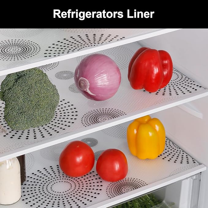 Cooyes Shelf and Drawer Liner for Kitchen Cabinets – Non-Adhesive, Waterproof, Non-Slip Cabinet Liners for Scratch Protection, Desk, Refrigerator, Shelves, Drawers with Modern Pattern - Image 4