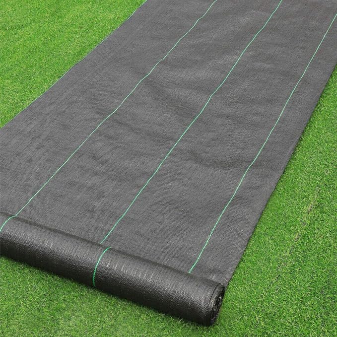 Petgrow Heavy Duty Weed Barrier Landscape Fabric for Outdoor Gardens, Non Woven Weed Blockr Fabric - Garden Landscaping Fabric Roll - Weed Control Fabric in Rolls（5FTX100FT） by %C2%B7Petgrow%C2%B7