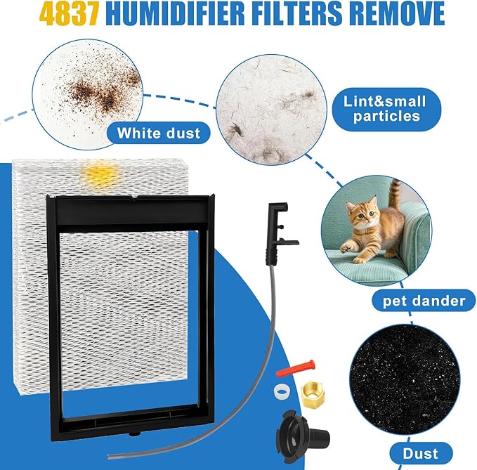 4837 Humidifier Maintenance Kit for Humidifier 560, 560A, 568 Whole-House Humidifier Filter, with Water Panel Model No. 35 Humidifier Replacement Parts - Image 5